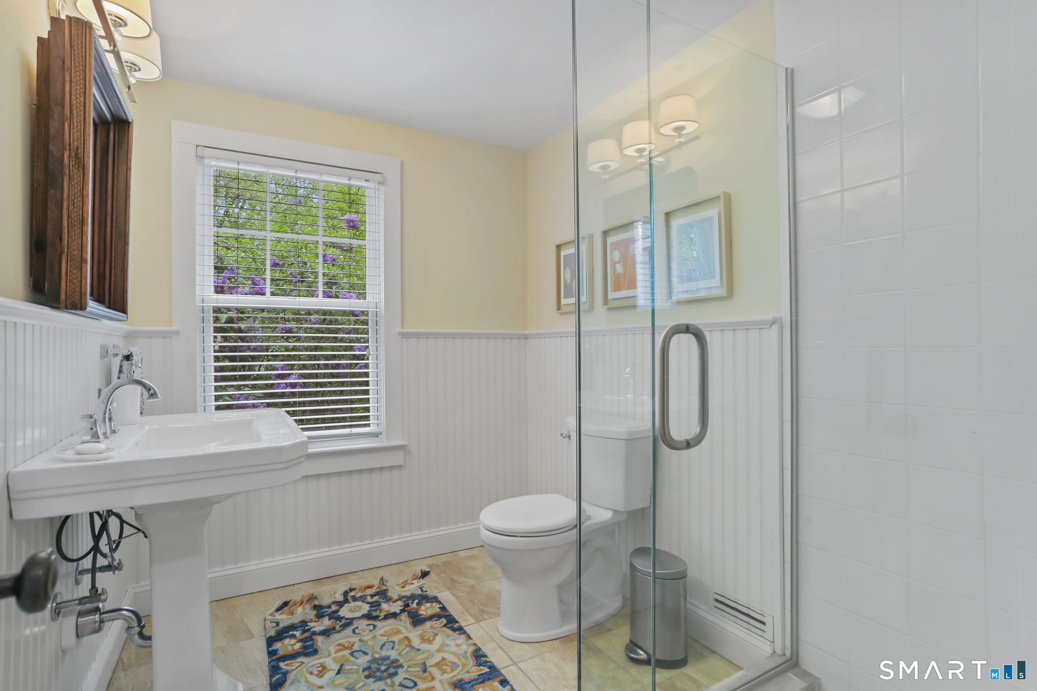 23 Old Stage Coach Road Weston, CT 06883 - Photo 14 of 37 a bathroom with a sink toilet and shower