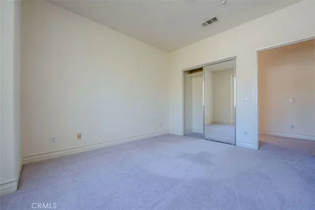 an empty room with an entryway