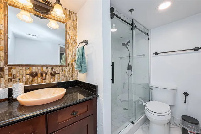 a room with furniture and a large window