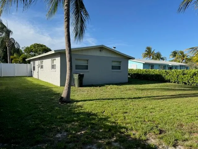 a house view with a garden space