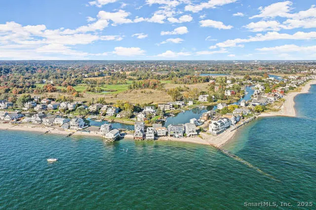 an aerial view of residential building with outdoor space