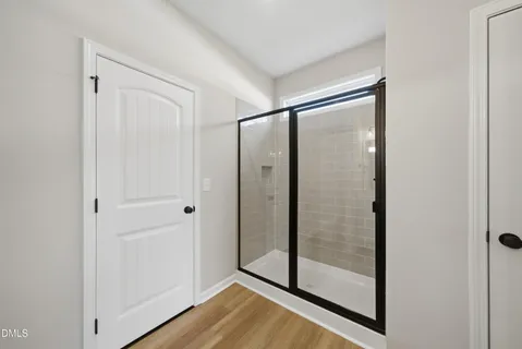 a view of small space with racks on the wall