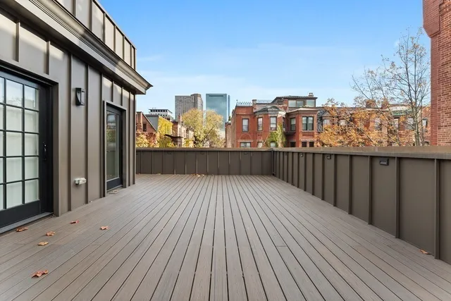 a view of a house with a deck