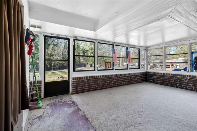 a view of outdoor space with garden