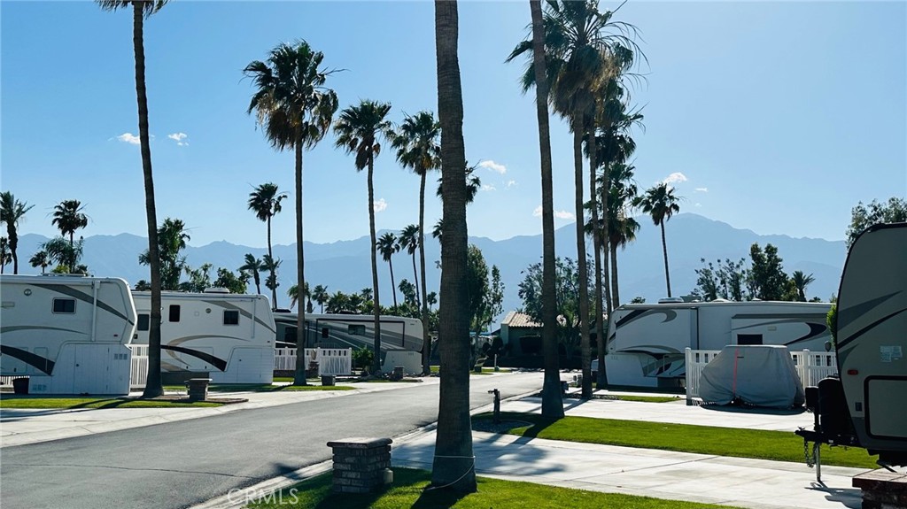69411 Ramon Road Cathedral City, CA 92234 - Photo 7 of 12 a view of a swimming pool with palm trees