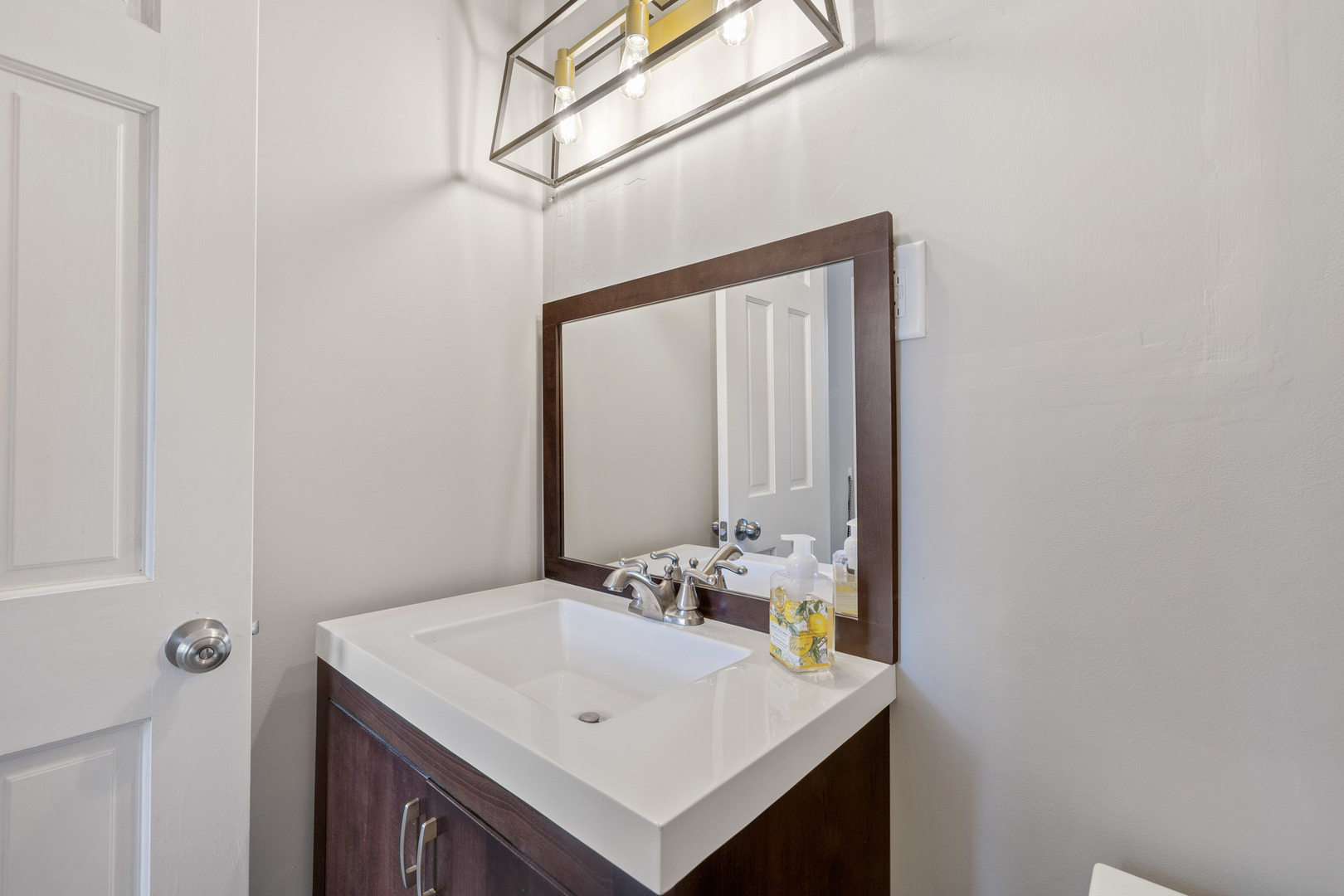 732 Sandy Lane Des Plaines, IL 60016 - Photo 12 of 17 a bathroom with a sink and a mirror