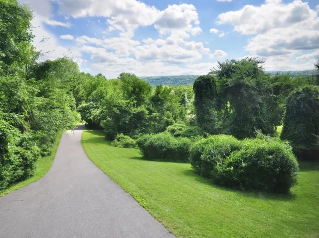 a view of yard with green space