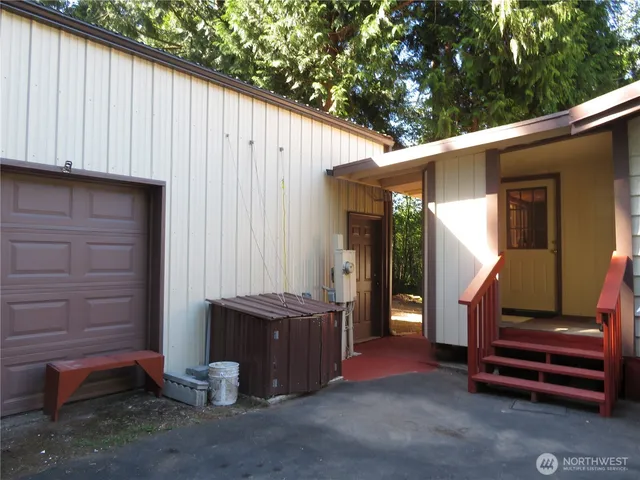 a view of outdoor space and deck