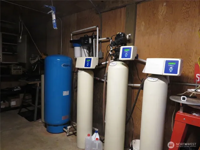 a view of storage and utility room