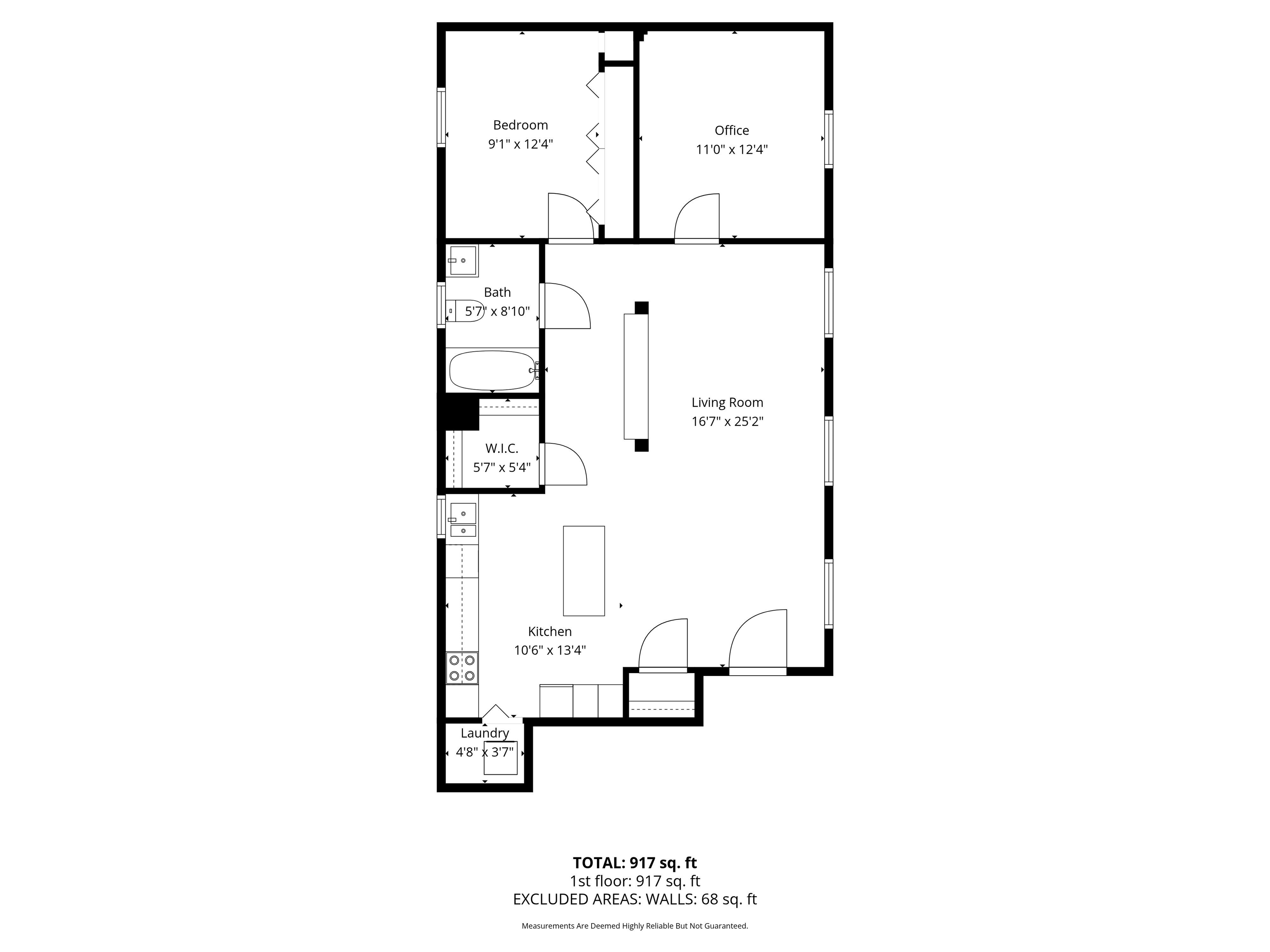 76 Jackson Street, Unit 4R Hoboken, NJ 07030 - Photo 17 of 17 a picture of a floor plan