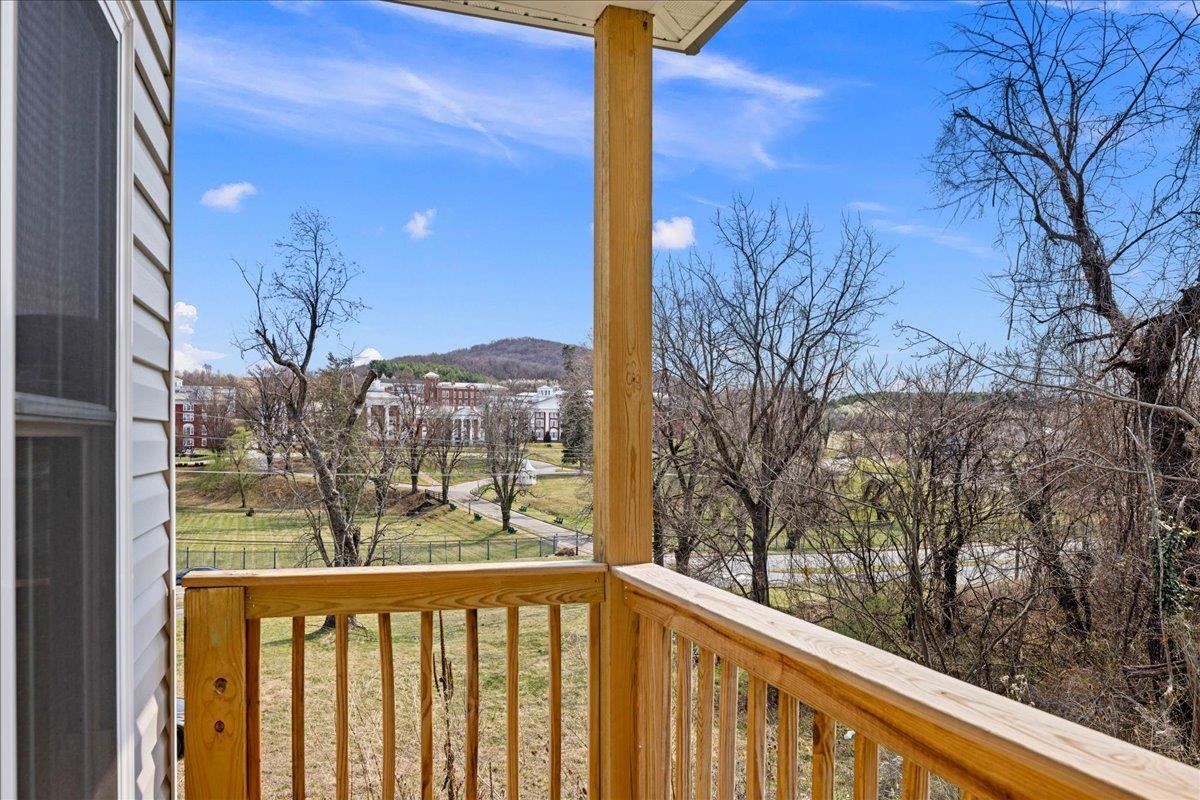 138 Garber Street Staunton, VA 24401 - Photo 41 of 47 a view of a balcony with wooden fence