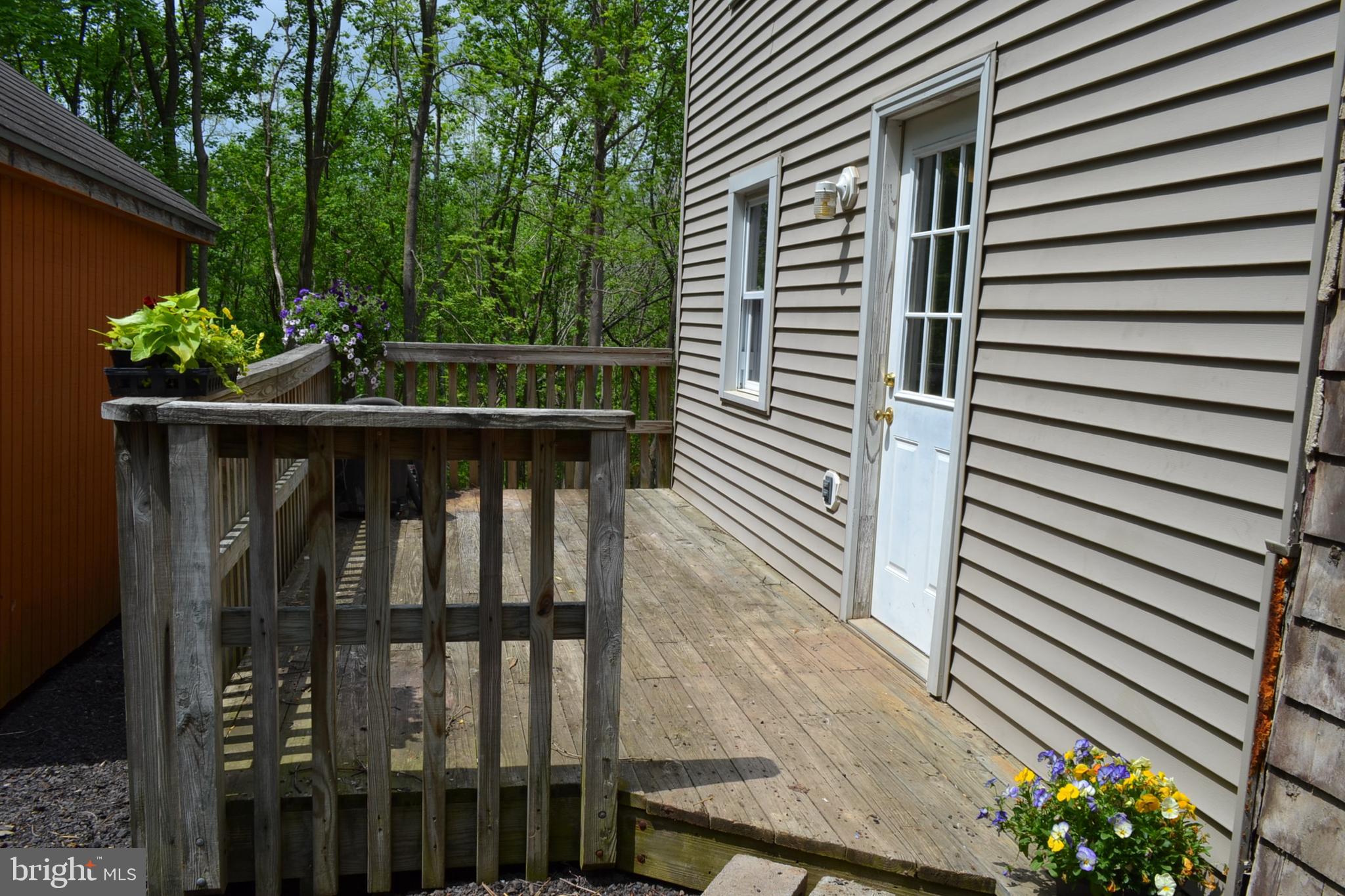 7201 Swagger Road New Hope, PA 18938 - Photo 21 of 33 Side Deck with Kitchen Door