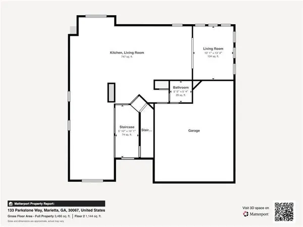 $3,400 | 133 Parkstone Way, Marietta, GA 30066