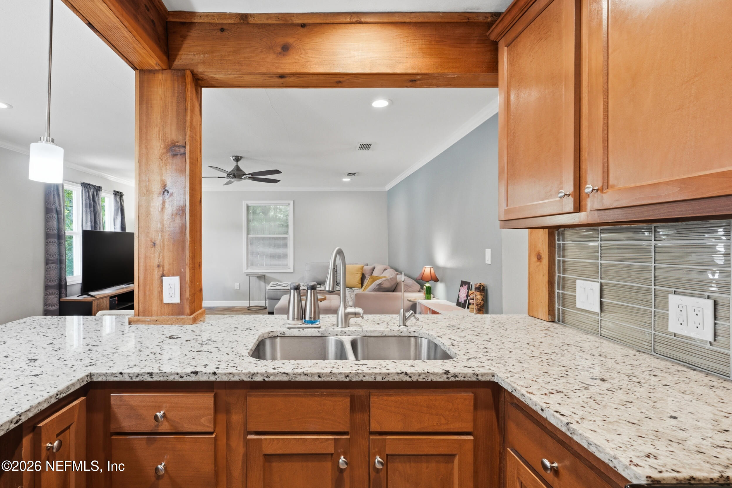 2032 Inwood Terrace Jacksonville, FL 32207 - Photo 9 of 27 a bathroom with granite countertop double vanity and a mirror