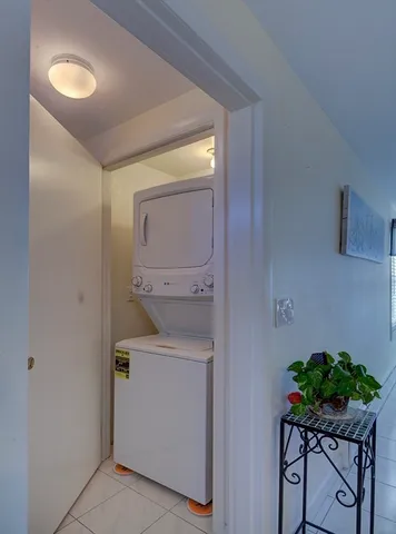 a utility room with a washer and dryer