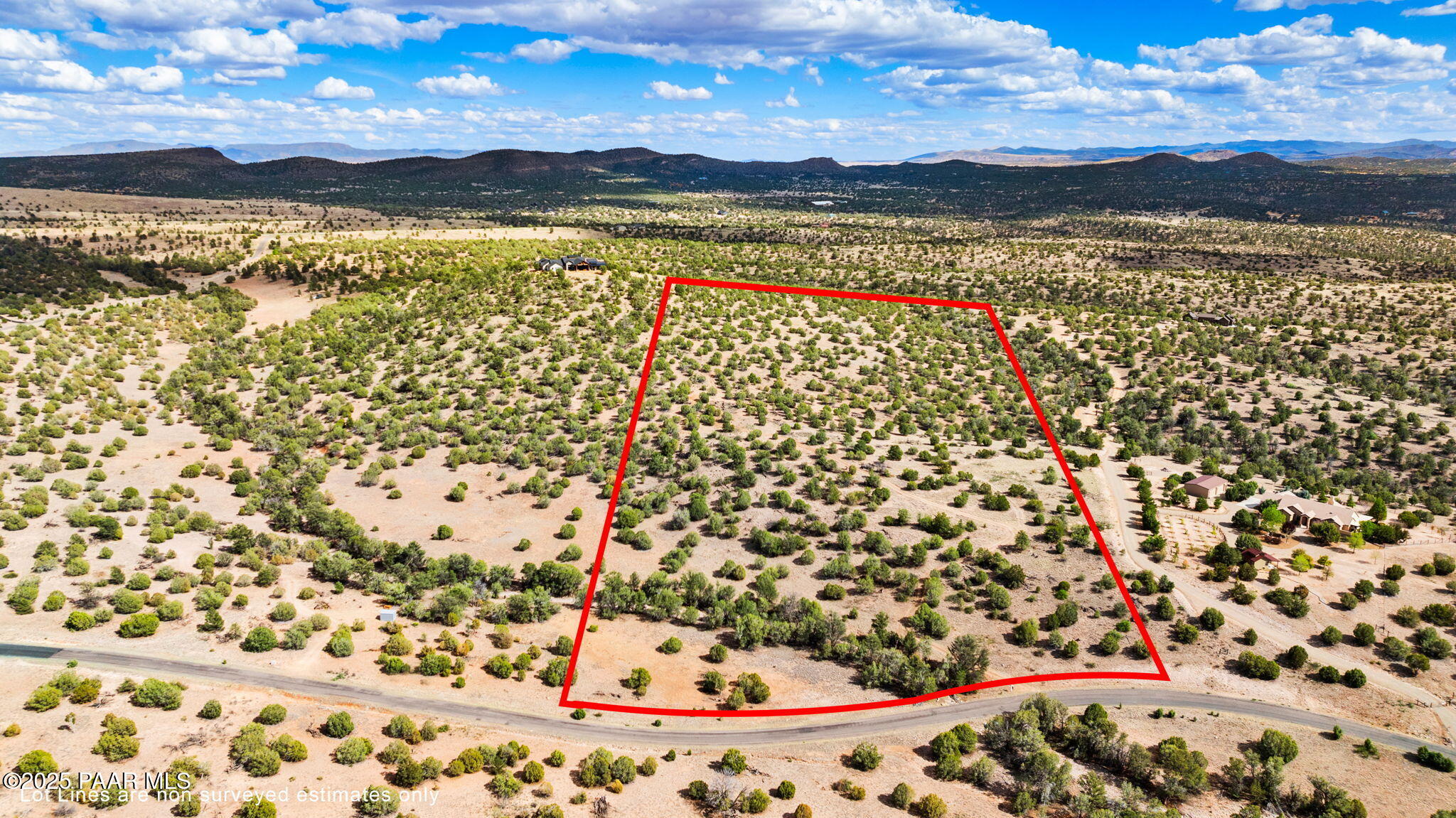 18391 Crossroads Ranch Road Prescott, AZ 86305 - Photo 28 of 41 1-Aerial (1) Lot Lines