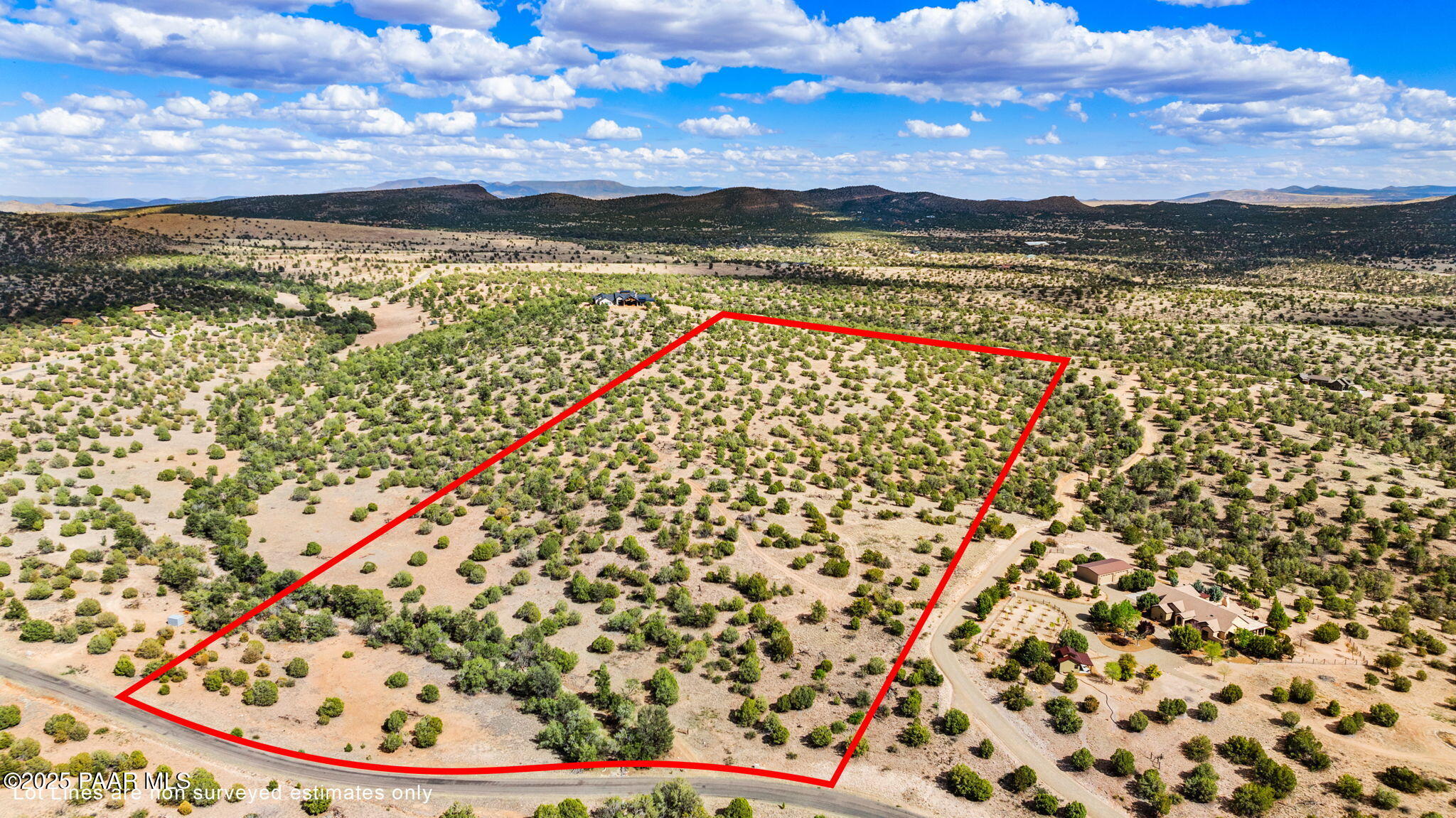 18391 Crossroads Ranch Road Prescott, AZ 86305 - Photo 30 of 41 3-Aerial (2) Lot Lines
