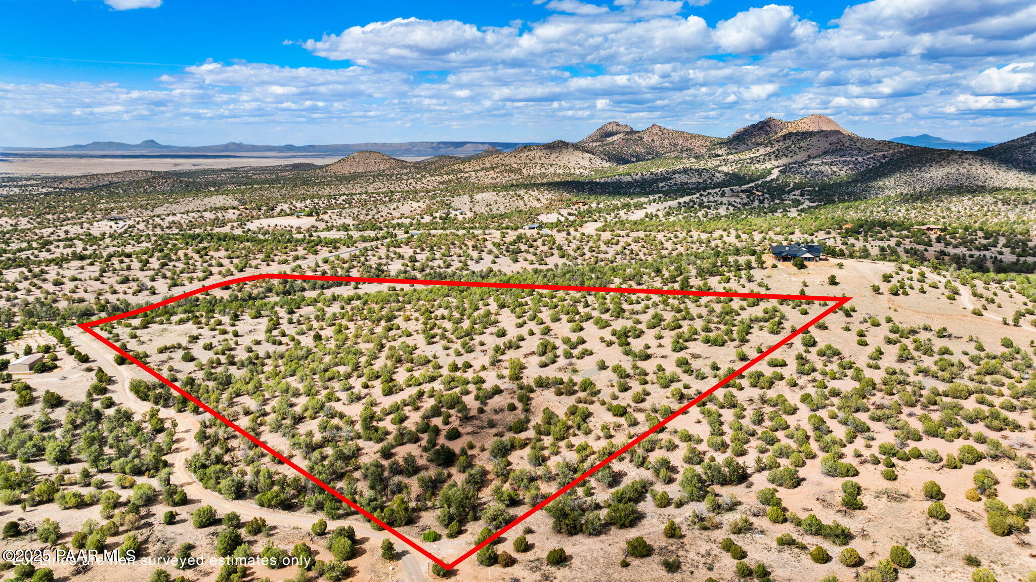 18391 Crossroads Ranch Road Prescott, AZ 86305 - Photo 34 of 41 7-Aerial (4) Lot Lines