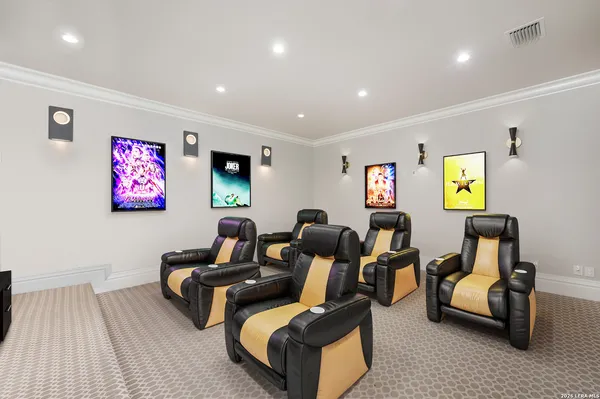 a living room with furniture and a couch
