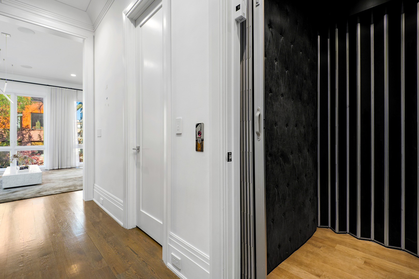 453 West Deming Place Chicago, IL 60614 - Photo 16 of 50 a view of a hallway with wooden floor