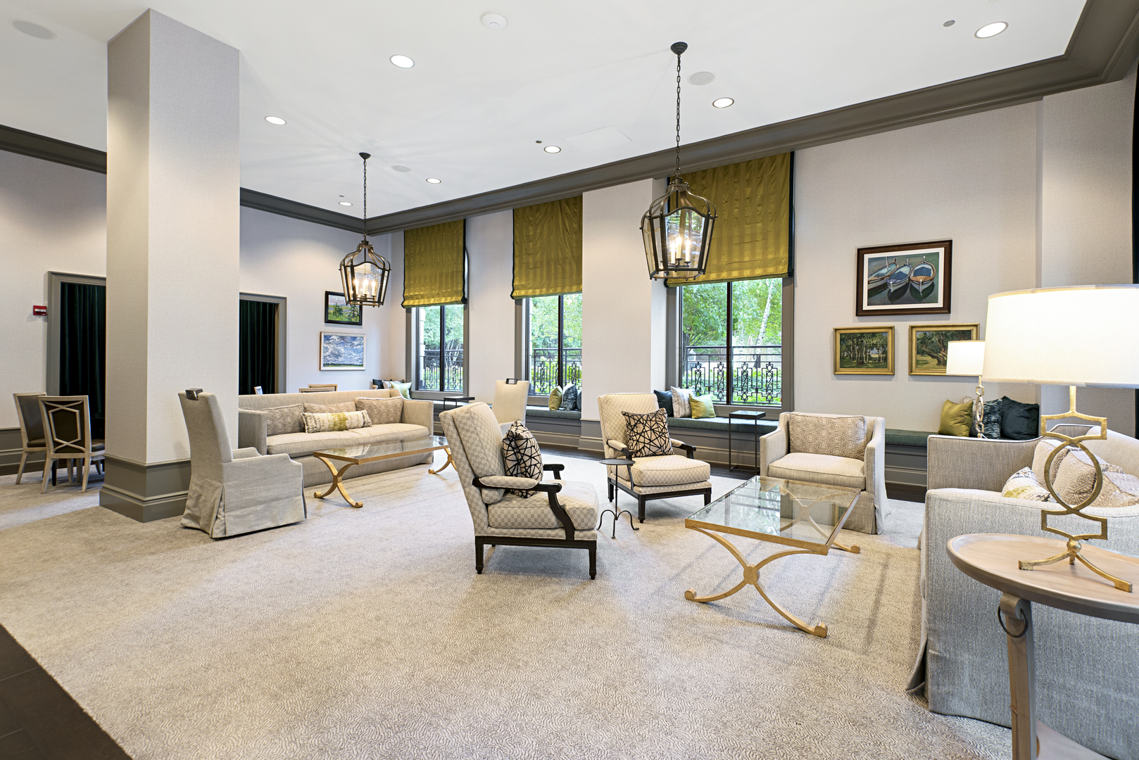 453 West Deming Place Chicago, IL 60614 - Photo 47 of 50 a living room with fireplace furniture and a large window