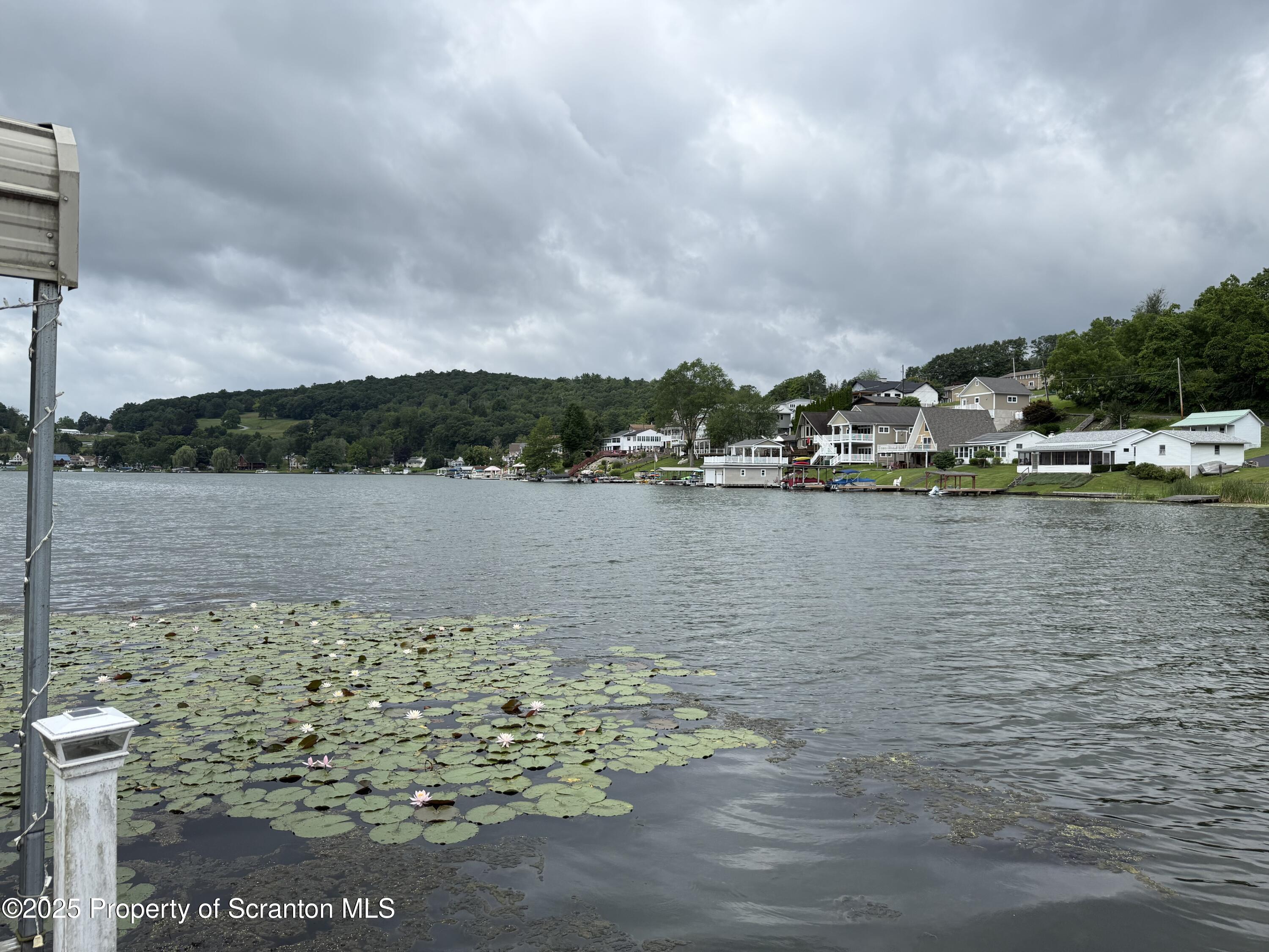 186 Point Road Factoryville, PA 18419 - Photo 17 of 22 a view of a lake with houses in the back