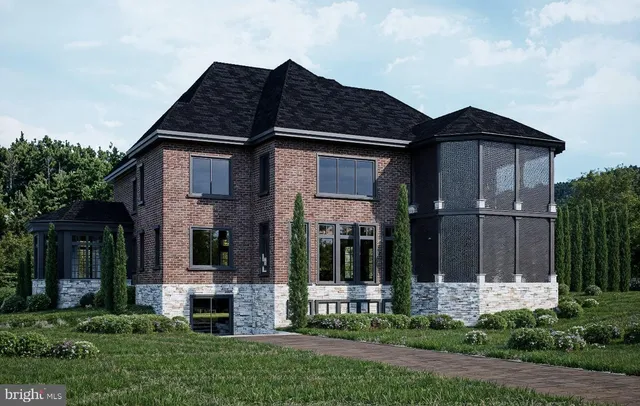 a front view of house with a yard