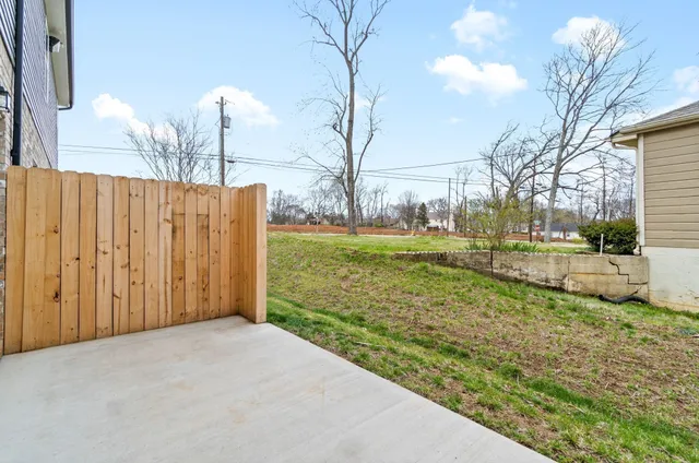 a view of a back yard