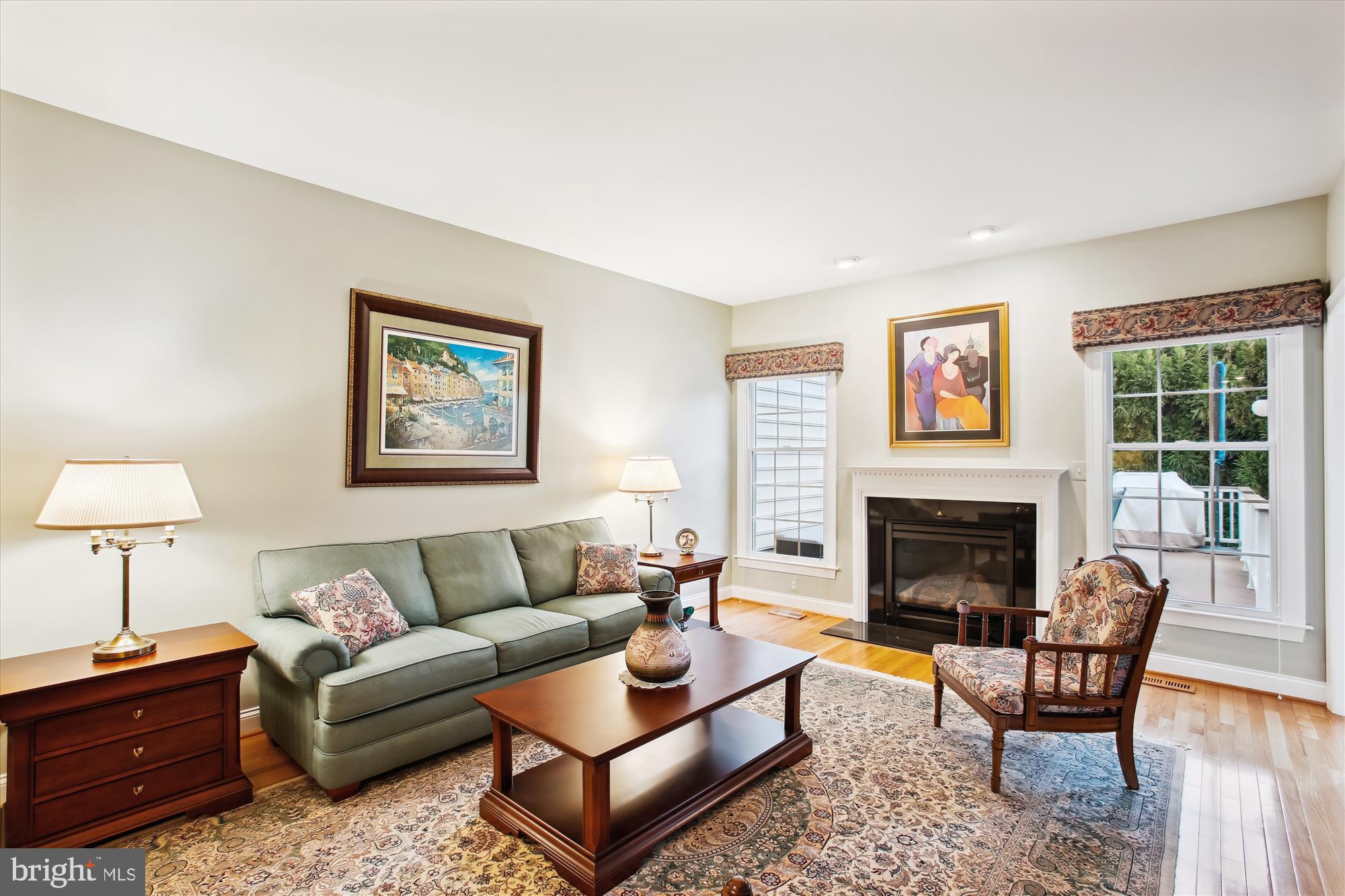 22902 North Brown Square Ashburn, VA 20148 - Photo 15 of 70 a living room with furniture and a fireplace