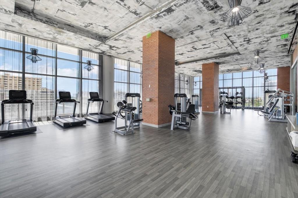 4010 South Ocean Drive, Unit R1102 Hollywood, FL 33019 - Photo 36 of 47 a view of a room with gym equipment