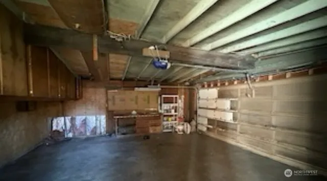 a view of storage and utility room