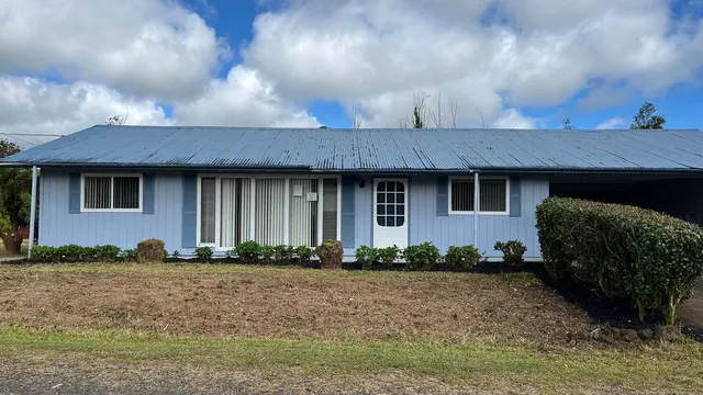 a front view of a house