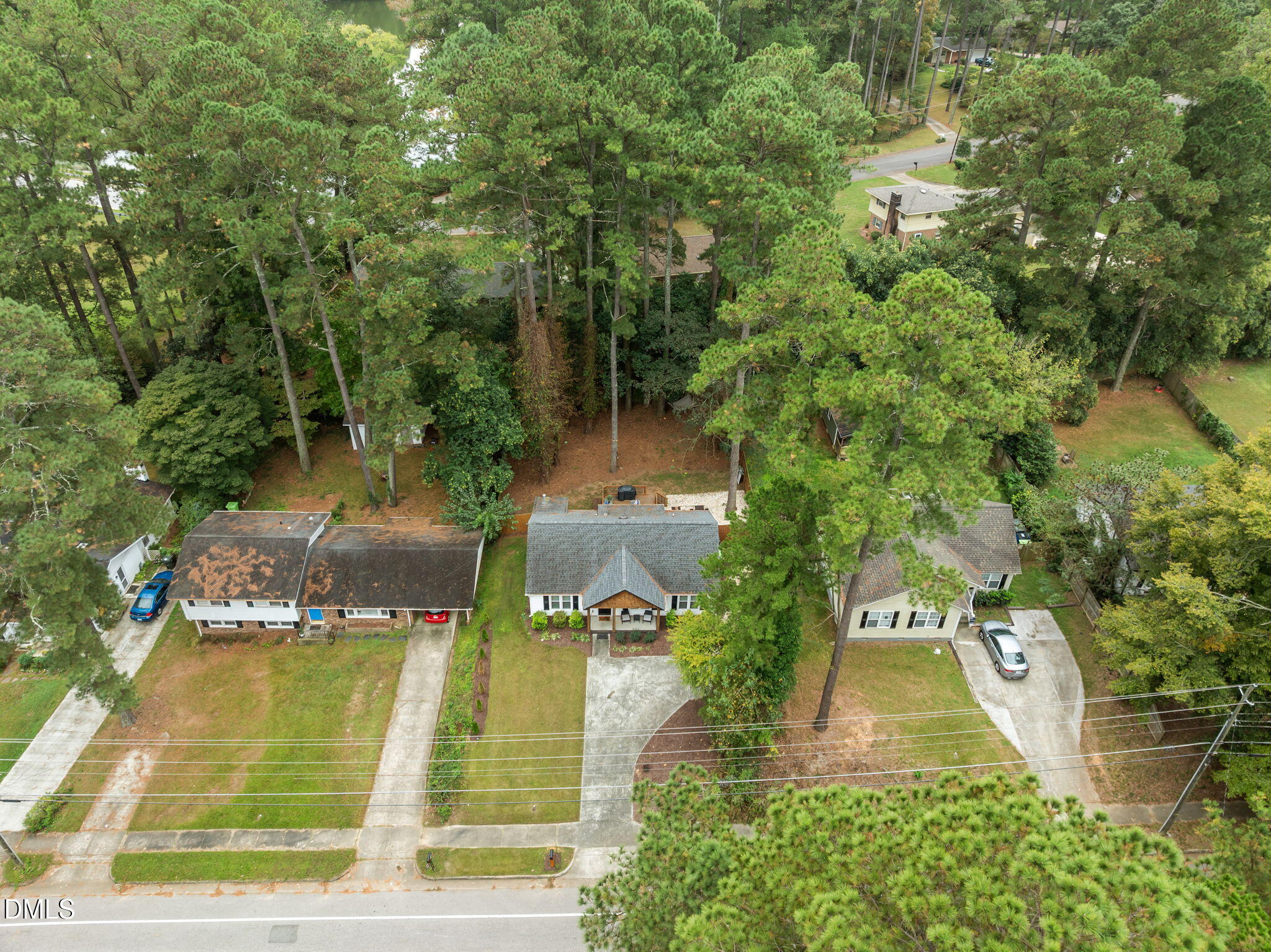 2752 Milburnie Road Raleigh, NC 27610 - Photo 45 of 54 an aerial view of a house