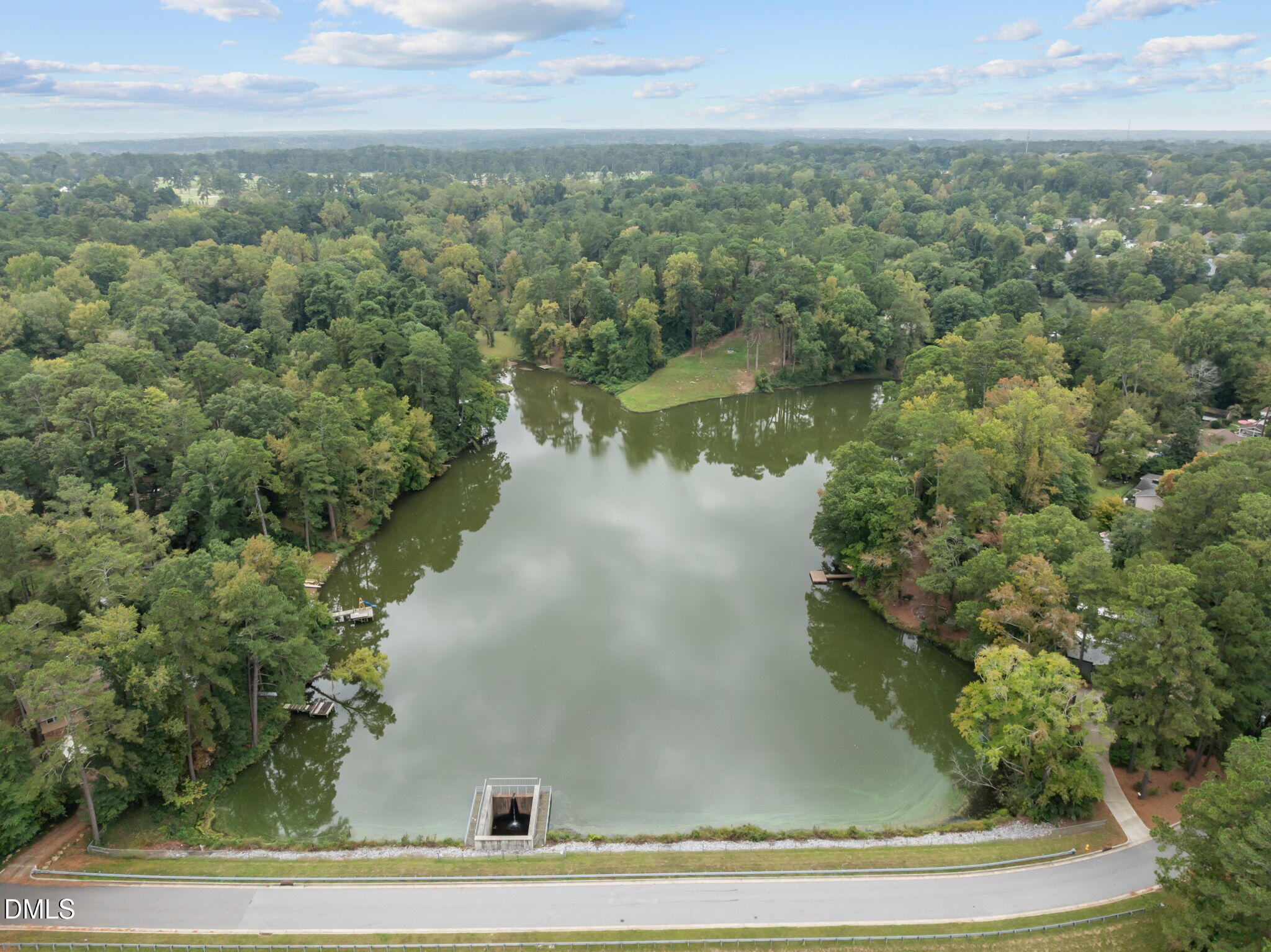 2752 Milburnie Road Raleigh, NC 27610 - Photo 48 of 54 an aerial view of residential houses with outdoor space and trees