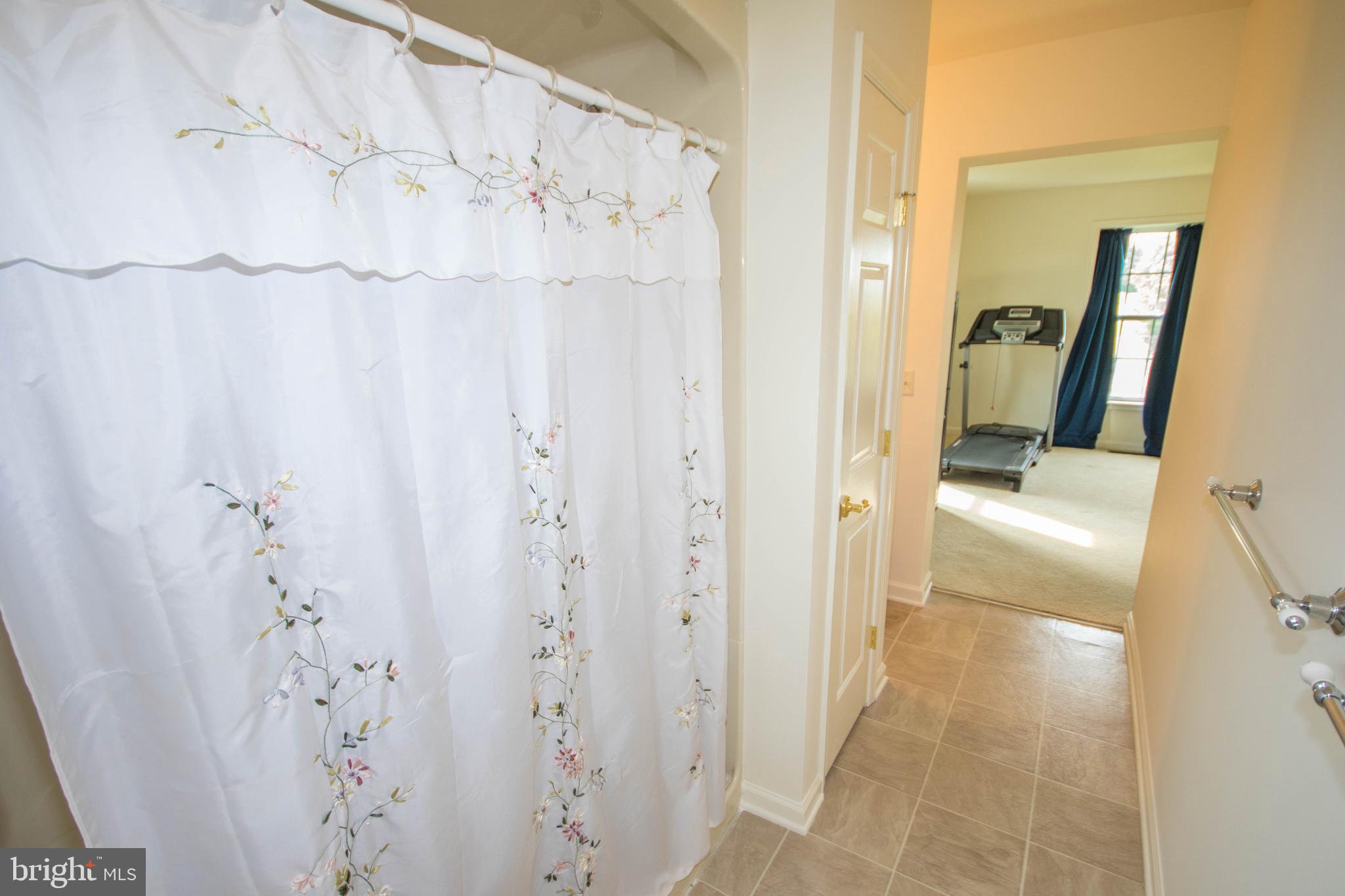 5713 Lone Pine Road Rhodesdale, MD 21659 - Photo 54 of 78 a bathroom with a shower curtain and a sink