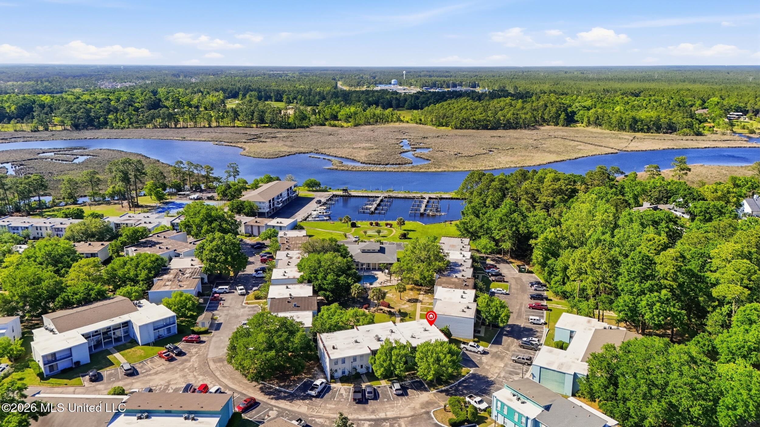 3230 Cumberland Road, Unit 41 Ocean Springs, MS 39564 - Photo 41 of 43 ARIAL LOOKING NORTH