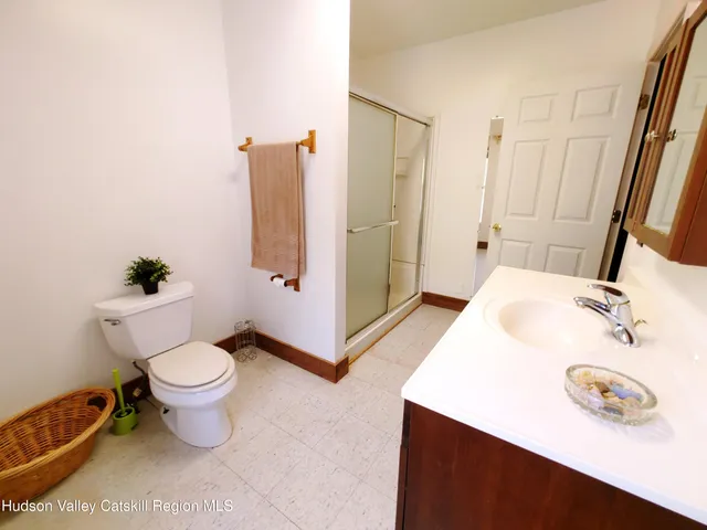 an entryway with wooden floor