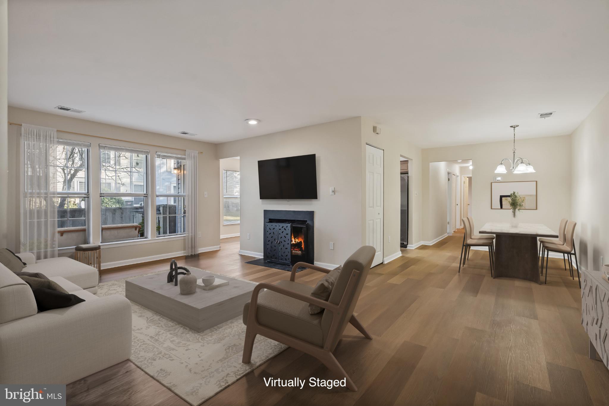 Bright and inviting open living space.