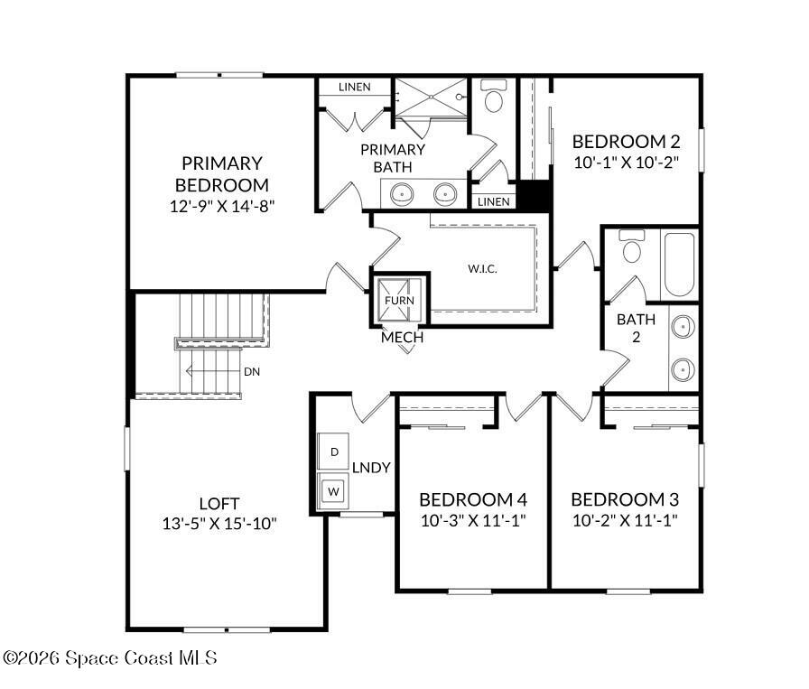 995 Connolly Lane Northeast Palm Bay, FL 32905 - Photo 28 of 28 z_floor plan 2