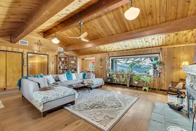 a kitchen with a stove and cabinets