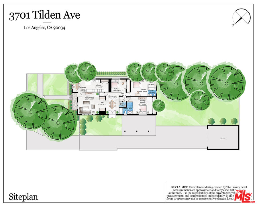 3701 Tilden Avenue Los Angeles, CA 90034 - Photo 29 of 29 a picture of a floor plan