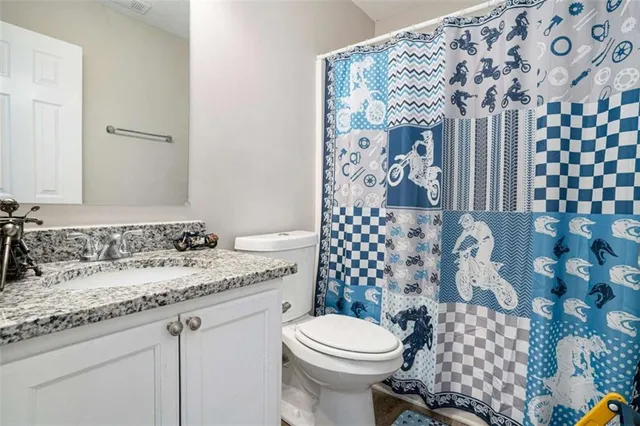 a view of a swimming pool with an outdoor space