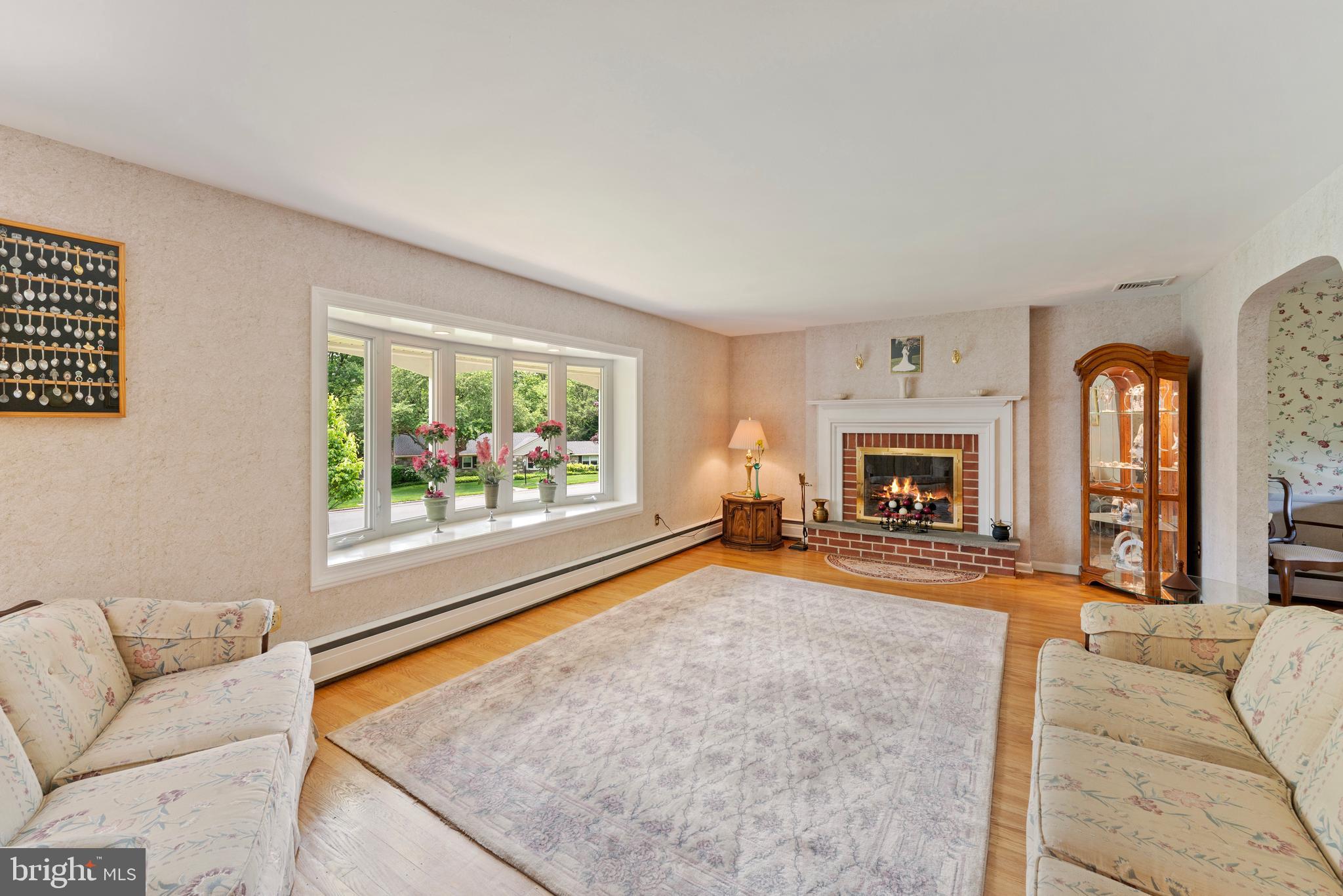 1131 Frederick Road Jenkintown, PA 19046 - Photo 4 of 30 a living room with furniture and a fireplace