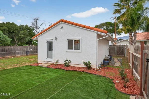 a view of an outdoor space and a yard