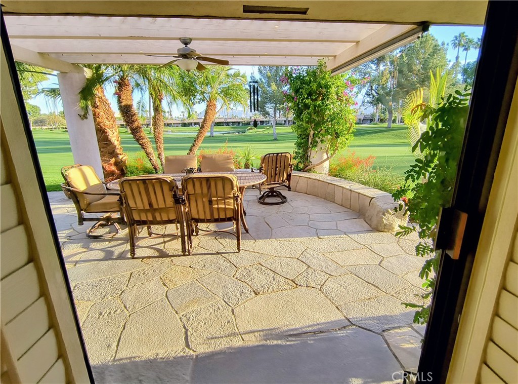 6 Whittier Court Rancho Mirage, CA 92270 - Photo 49 of 74 a view of an outdoor sitting area with furniture