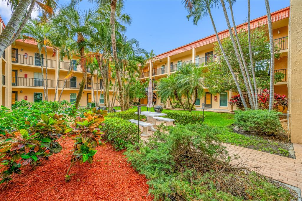 8911 Blind Pass Road, Unit 114 St. Pete Beach, FL 33706 - Photo 11 of 43 a view of a back yard