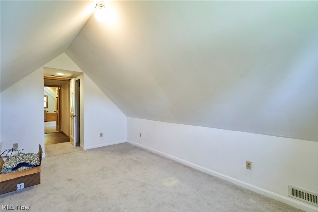 1121 Novak Road Grafton, OH 44044 - Photo 35 of 37 Bonus room featuring carpet floors and lofted ceiling