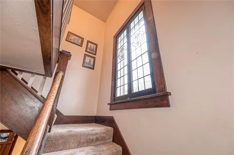 a view of an entryway with staircase