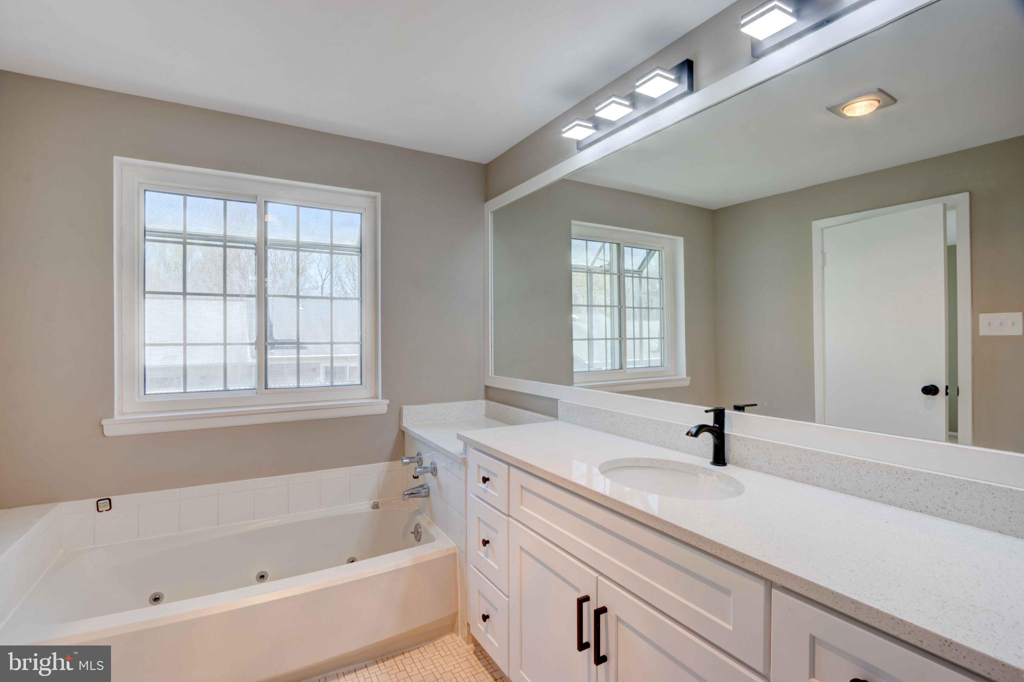 11859 Blue February Way Columbia, MD 21044 - Photo 18 of 35 a bathroom with a tub sink and mirror