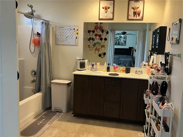 a view of a closet with storage